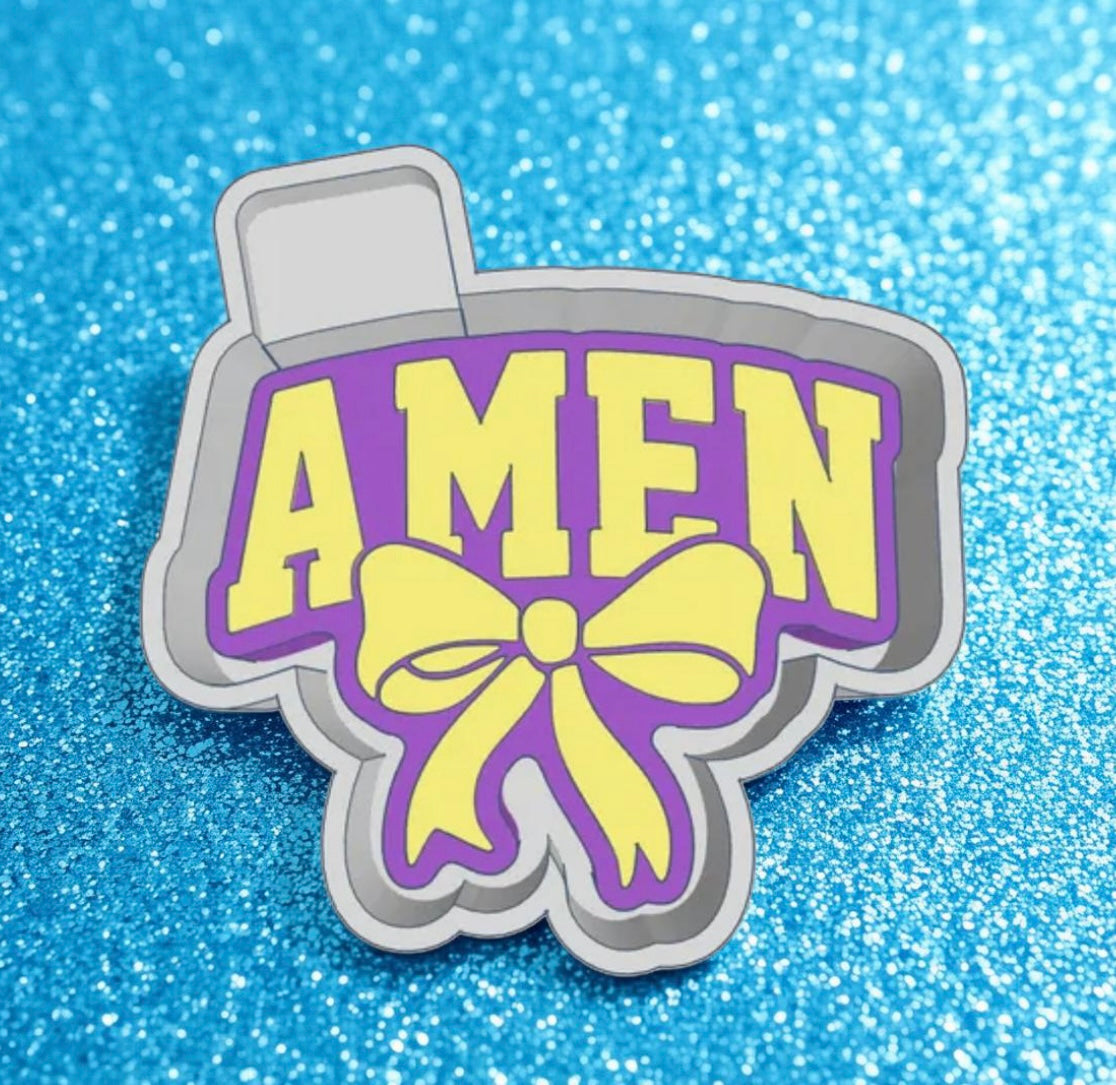 Amen car freshie mold.