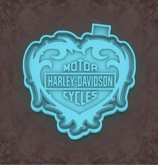Heart Harley Davidson car freshie mold.