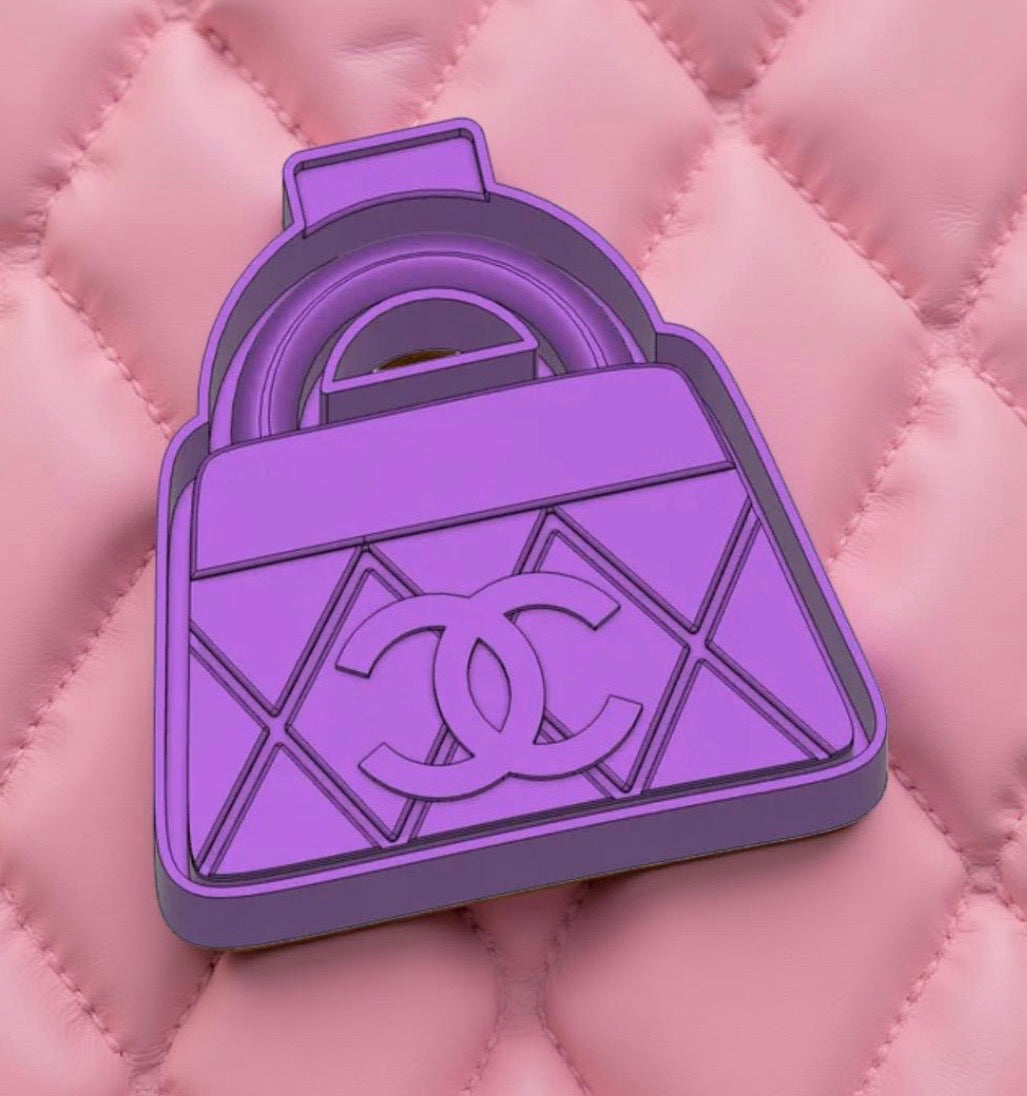 Chanel handbag car freshie mold.