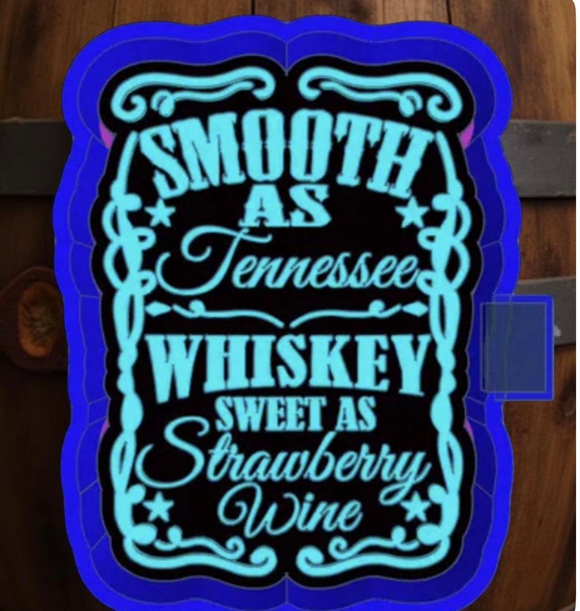 Smooth as Tennessee whiskey car freshie mold.