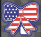 Stars and Stripes bow freshie mold