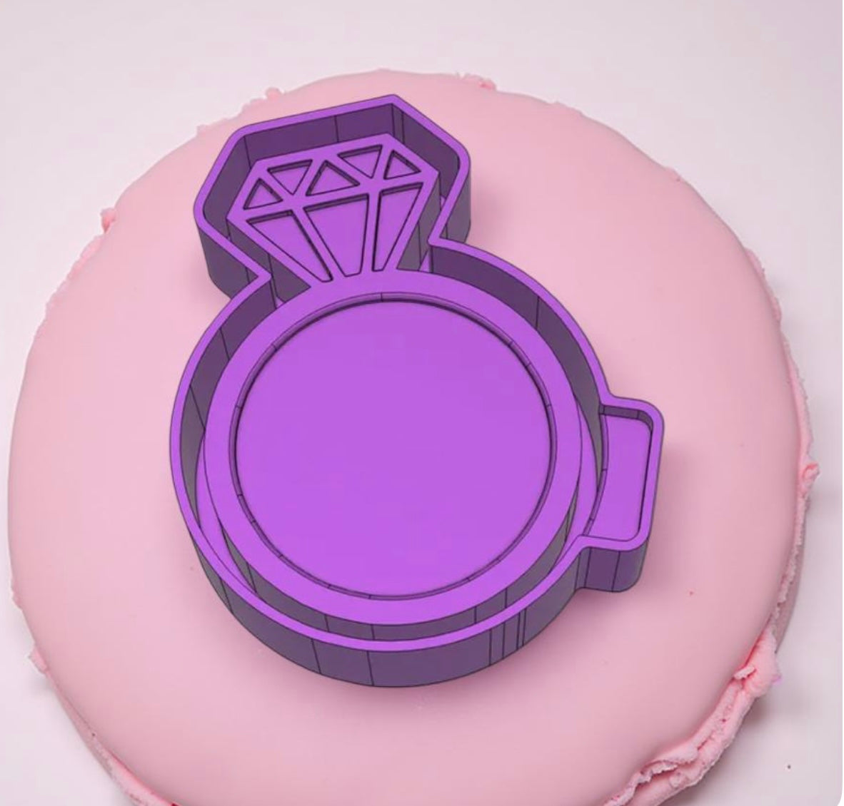 Diamond ring car freshie mold.