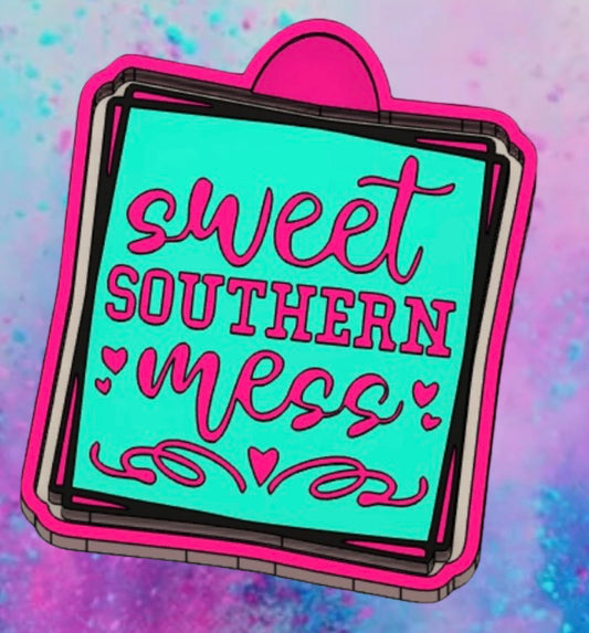 Sweet Southern Mess car freshie mold.