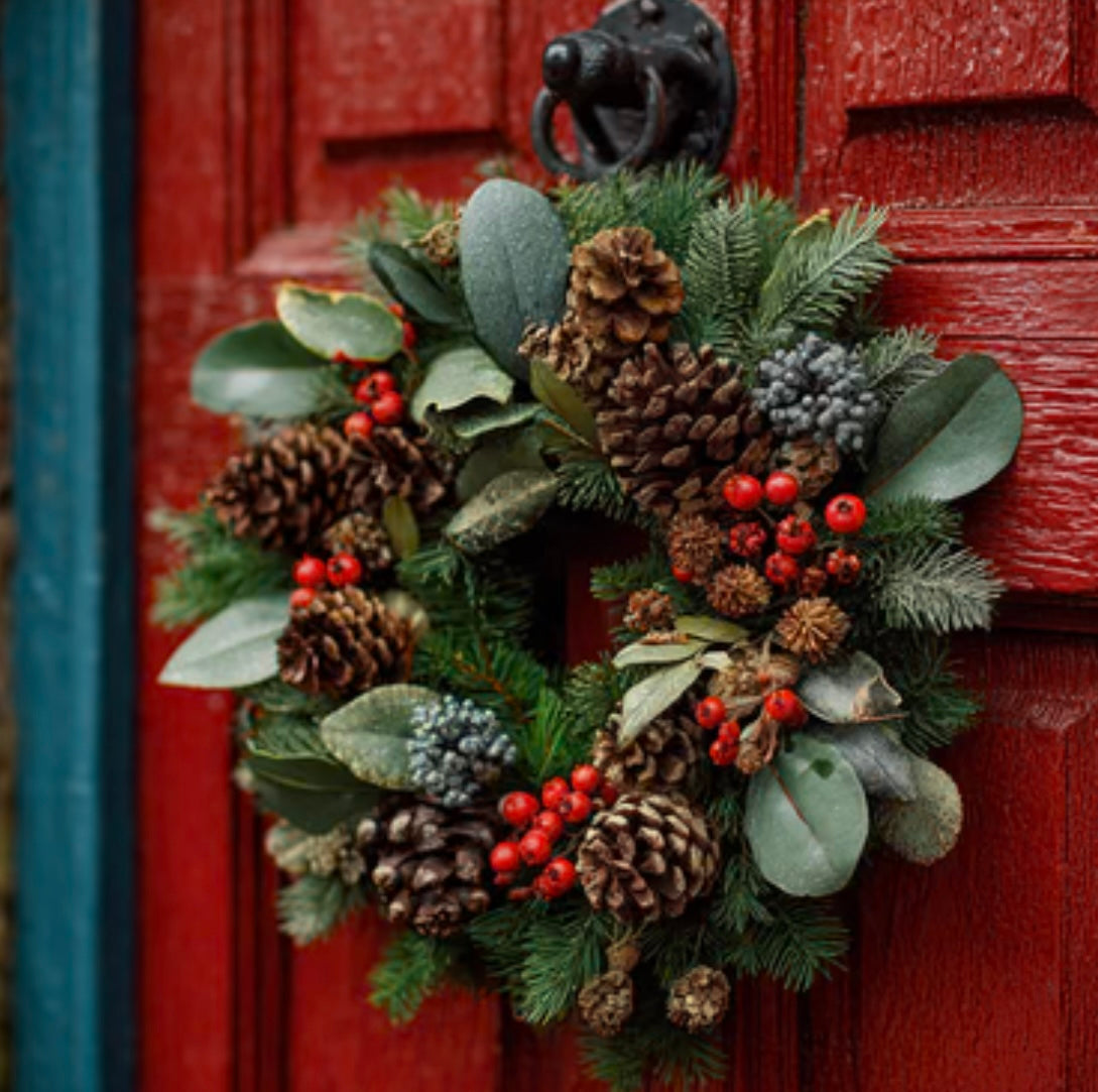 Christmas Wreath scented aroma beads.