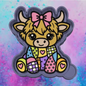 Patchwork Highland  cow freshie mold