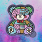 Patchwork bear freshie mold