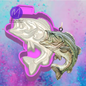 3D bass fish freshie mold