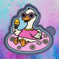 Goose with  ice cream on raft freshie mold