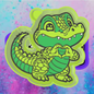 Cute gator freshie mold
