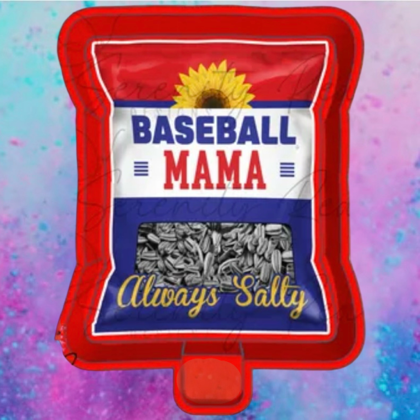 Baseball MAMA car freshie mold and cardstock