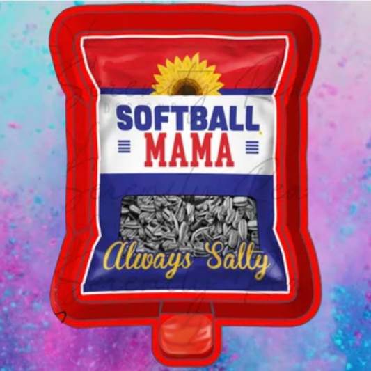 Softball MAMA car freshie mold and cardstock