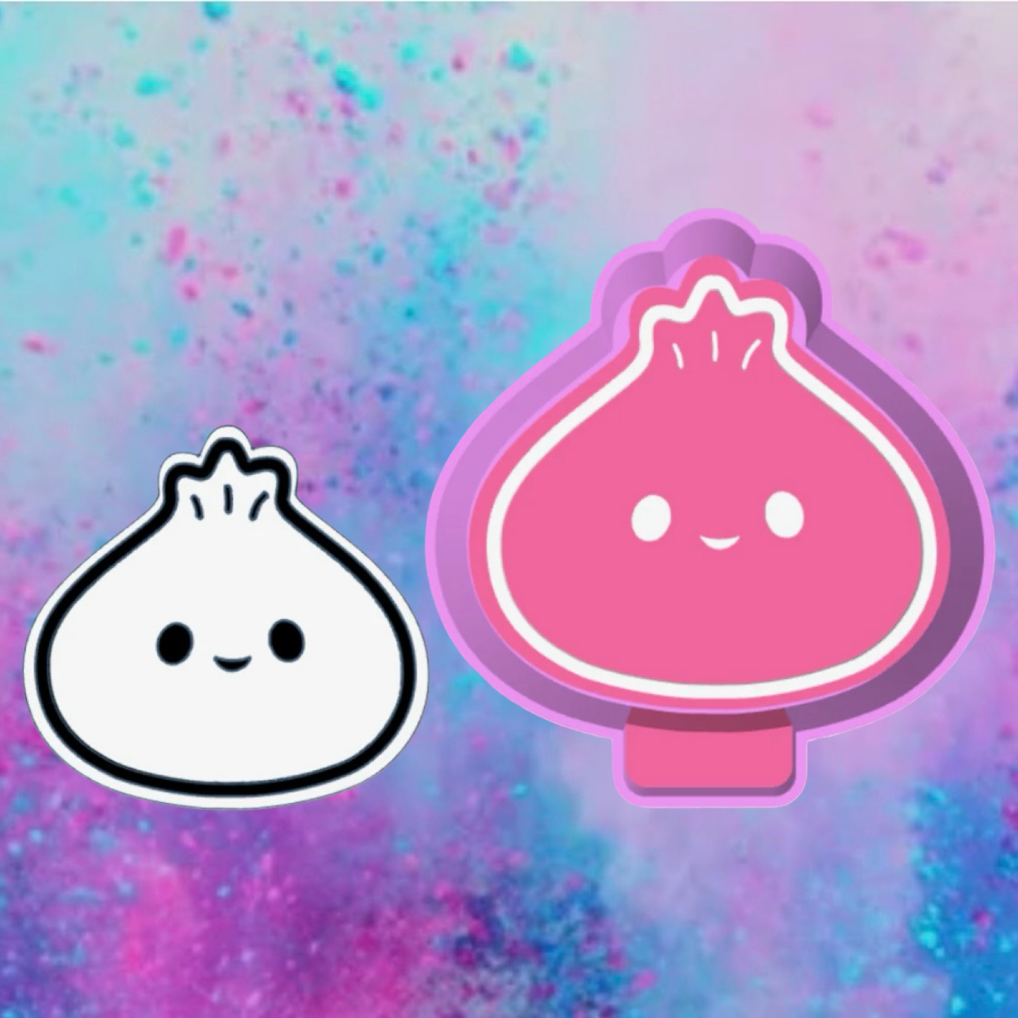 Happy steamed dumpling freshie mold