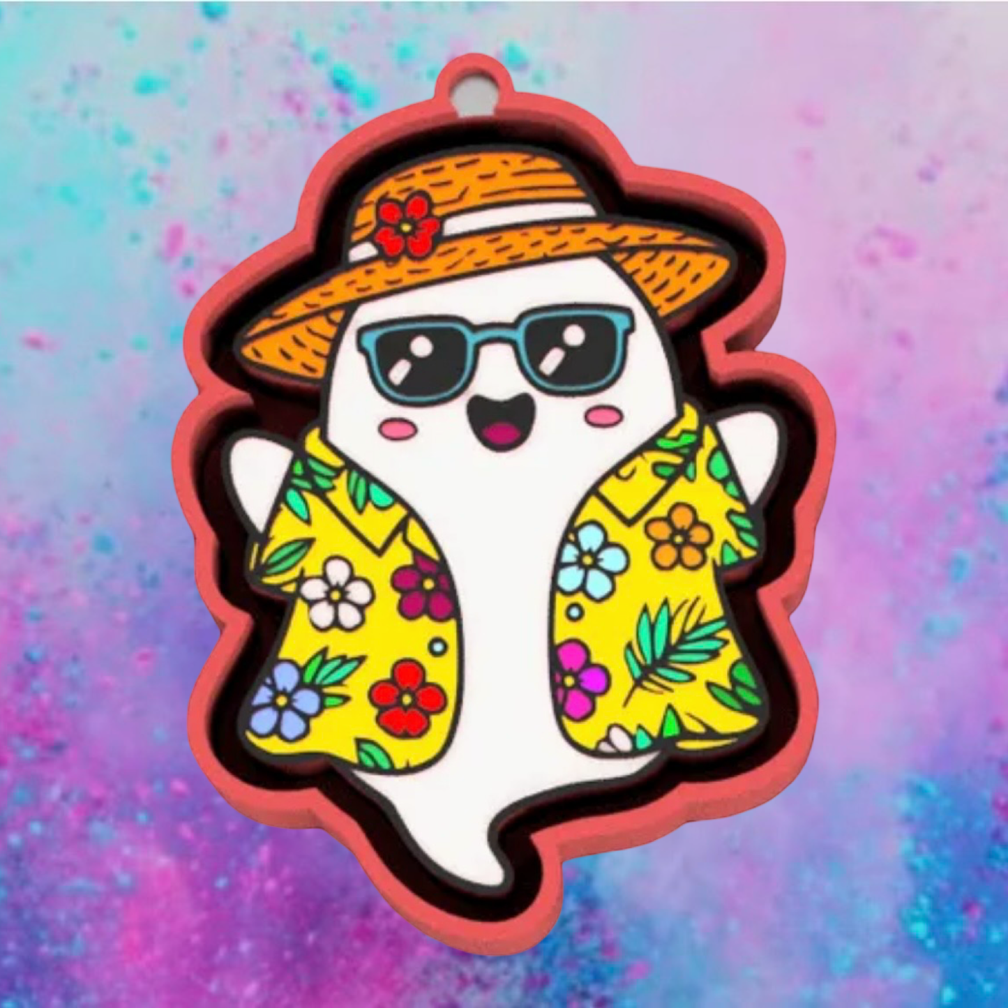 Hawaiian ghost car freshie mold.