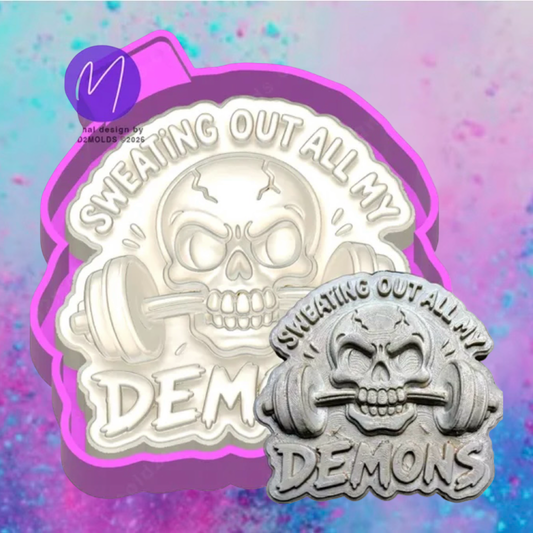 3D sweating out the demons freshie molds.