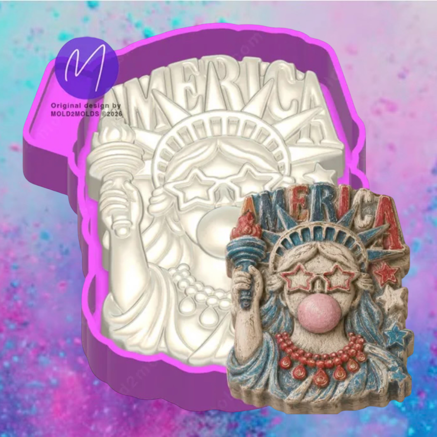 3D America statue freshie molds.