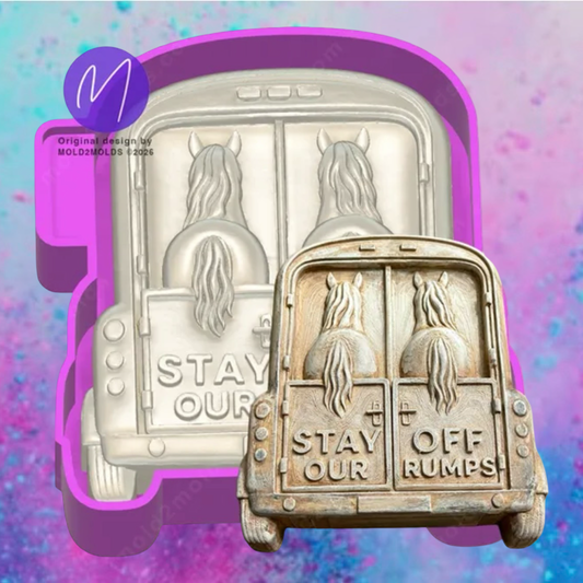 3D horse trailer freshie molds.