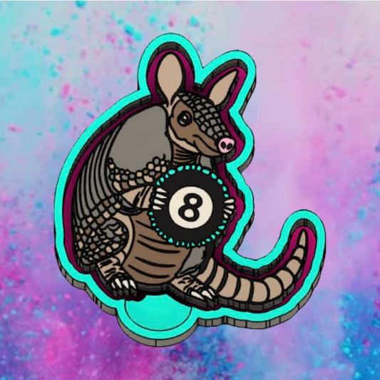 8 ball armadillo freshie mold.