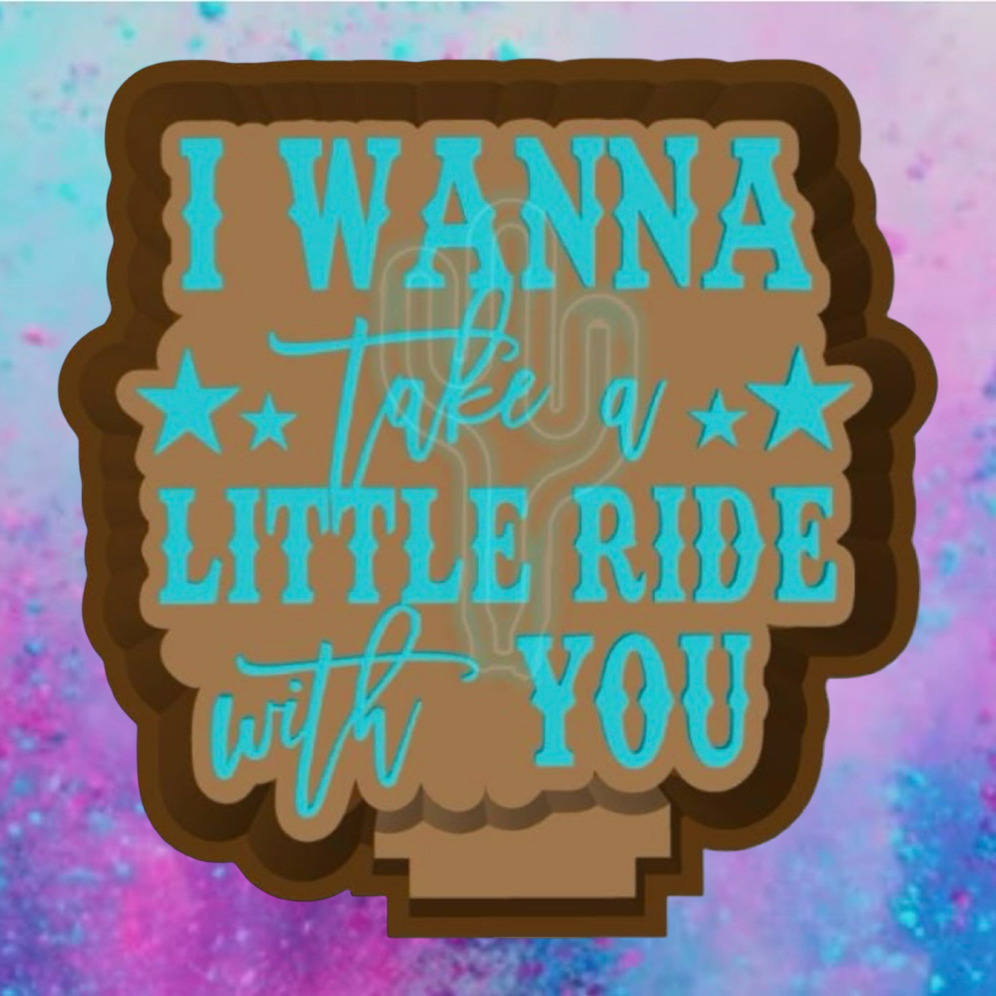 I wanna take a little ride freshie mold