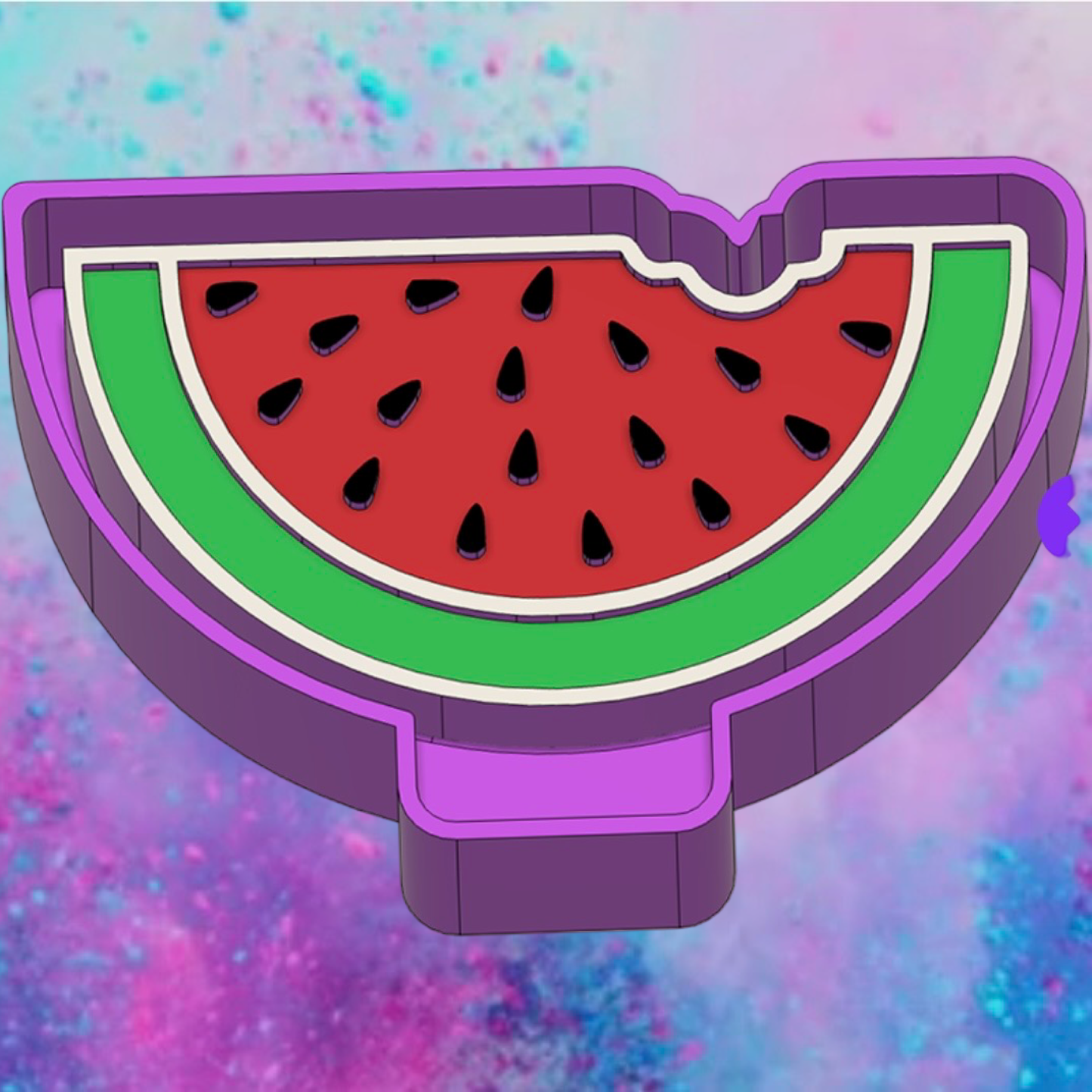 Watermelon freshie mold.