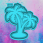 Palm trees freshie mold.