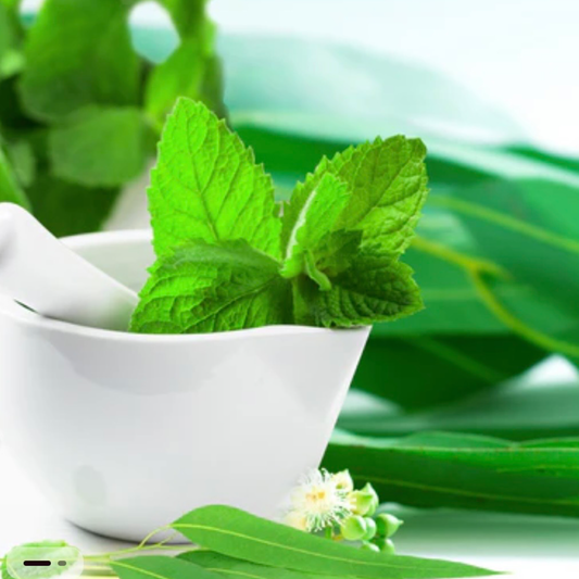 Eucalyptus mint scented aroma beads.