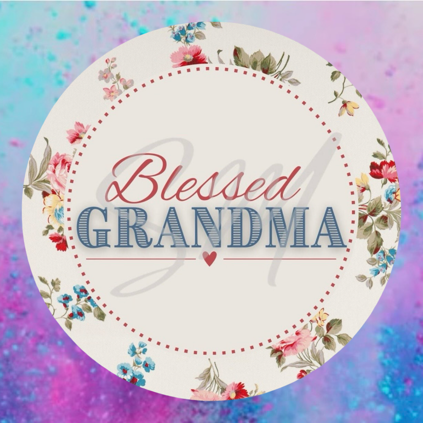 Blessed  Grandma cardstock
