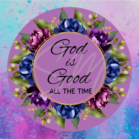 God is Good round cardstock