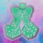 Dice cherries with bow freshie mold