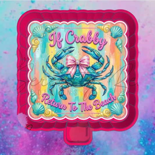 If crabby car freshie mold and cardstock
