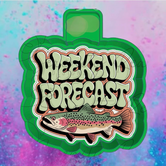 Weekend forecast car freshie mold and cardstock