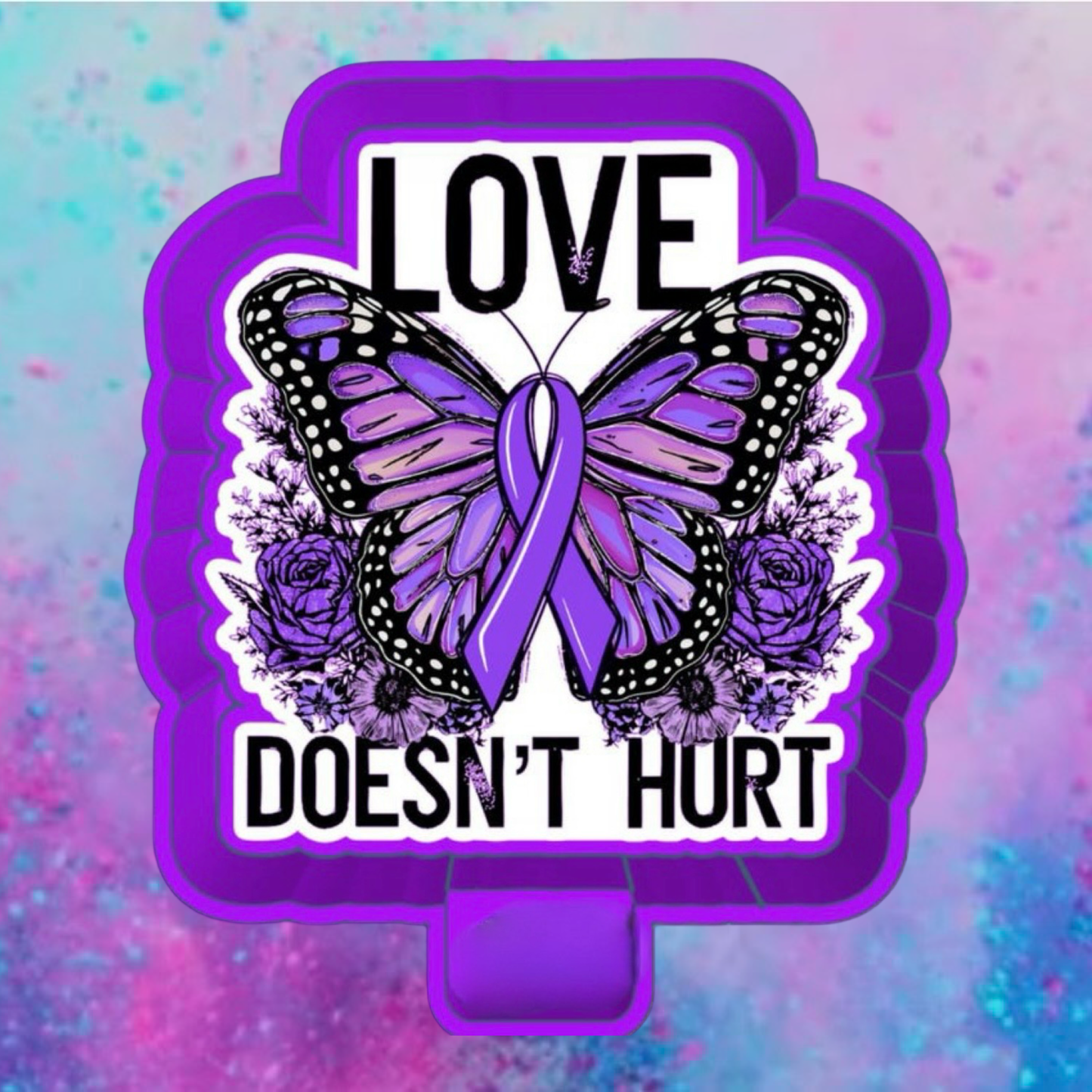 Love doesn’t hurt car freshie mold and cardstock