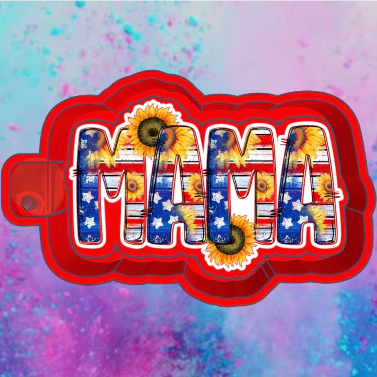 American  MAMA car freshie mold and cardstock