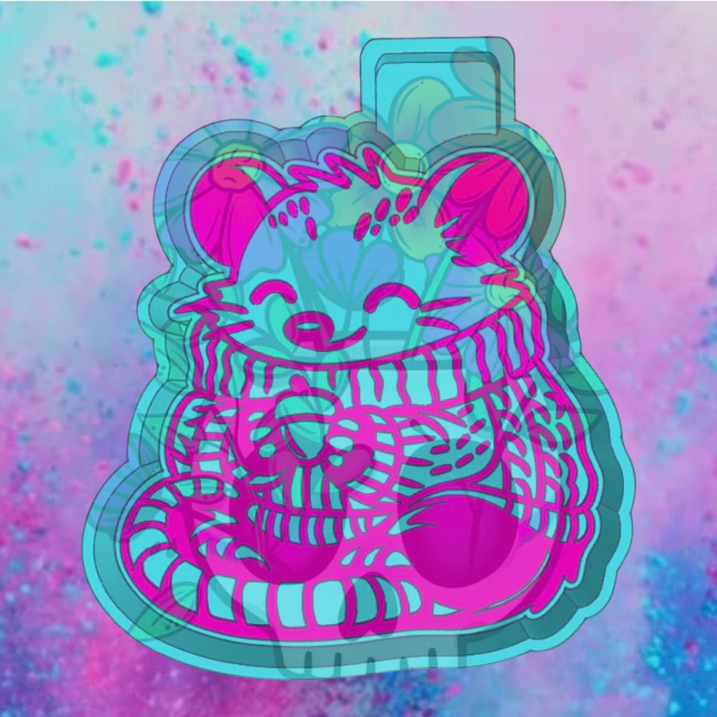 Sweather opossums freshie mold