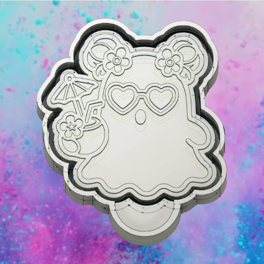 Tropical ghost freshie mold