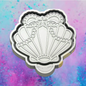 Sea shell with pearls freshie mold