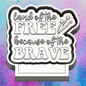 Land of the free  freshie mold