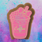 Ice coffee with bow freshie mold