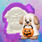3D Halloween ghost dog freshie molds.