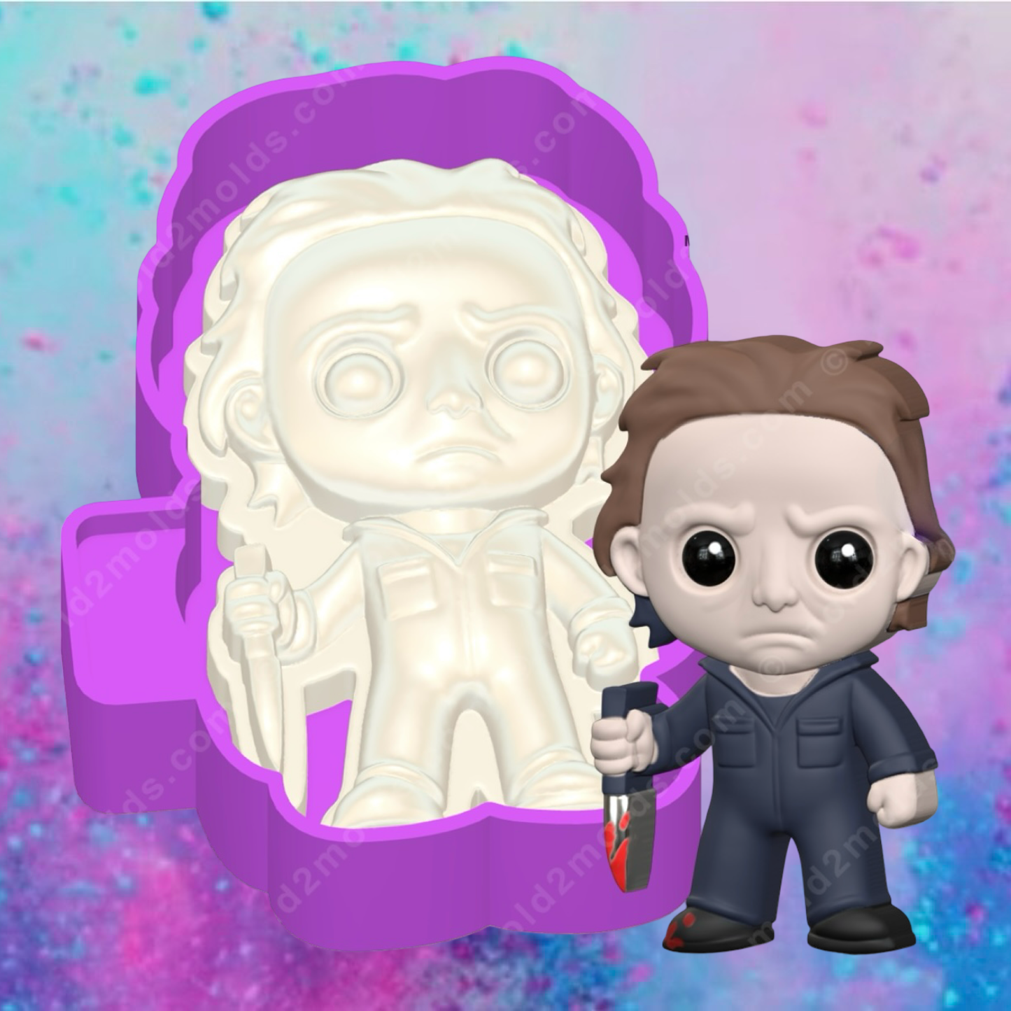 3D Michael Mayers freshie molds.