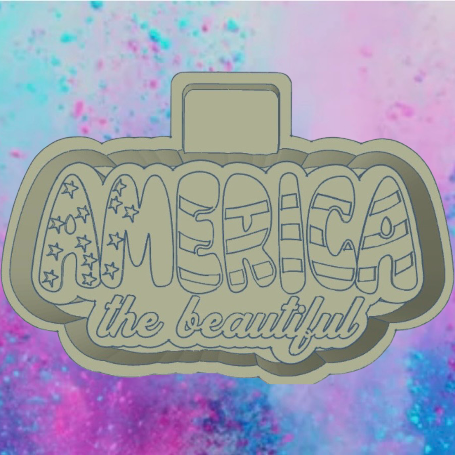 America the Beautiful freshie mold