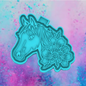 Horse with flowers freshie mold