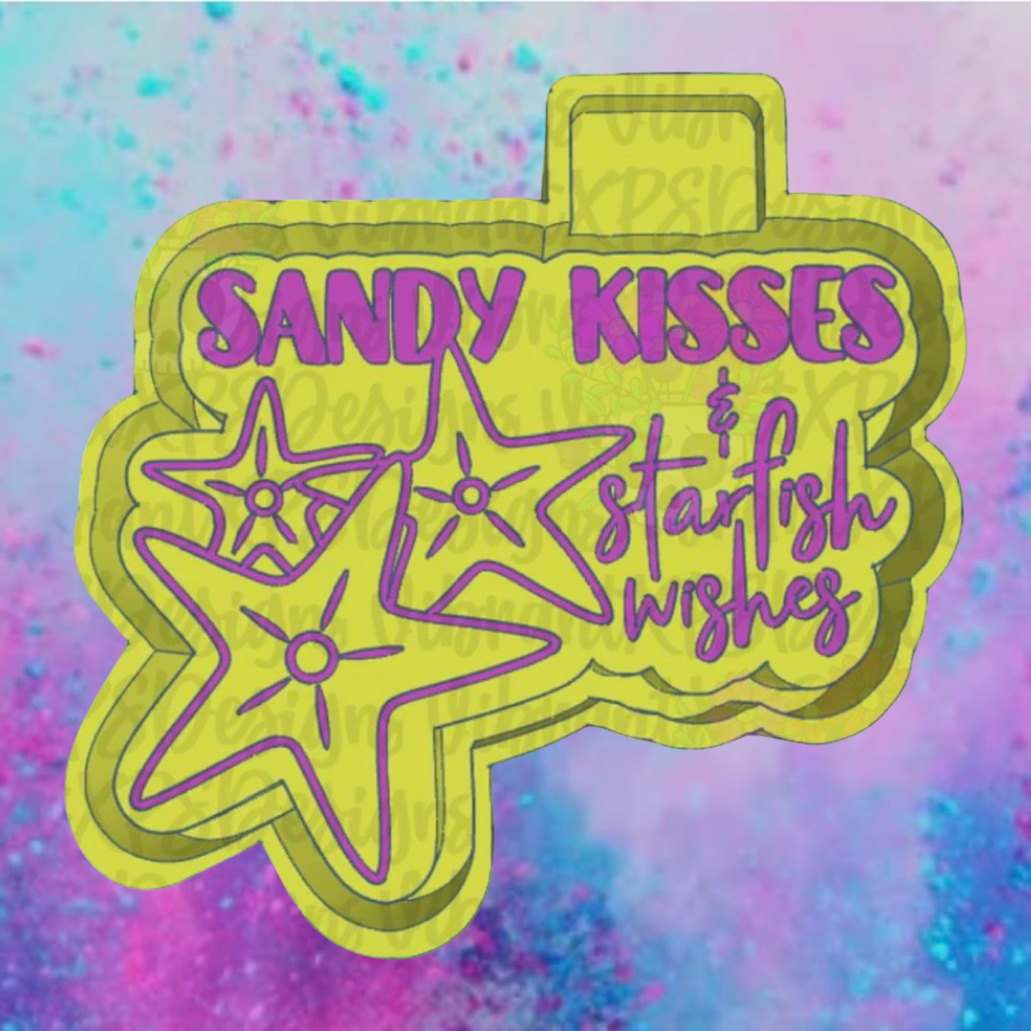 Sandy kisses & starfish wishes freshie mold