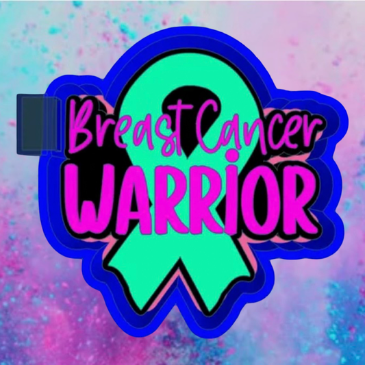 Breast cancer warrior freshie mold