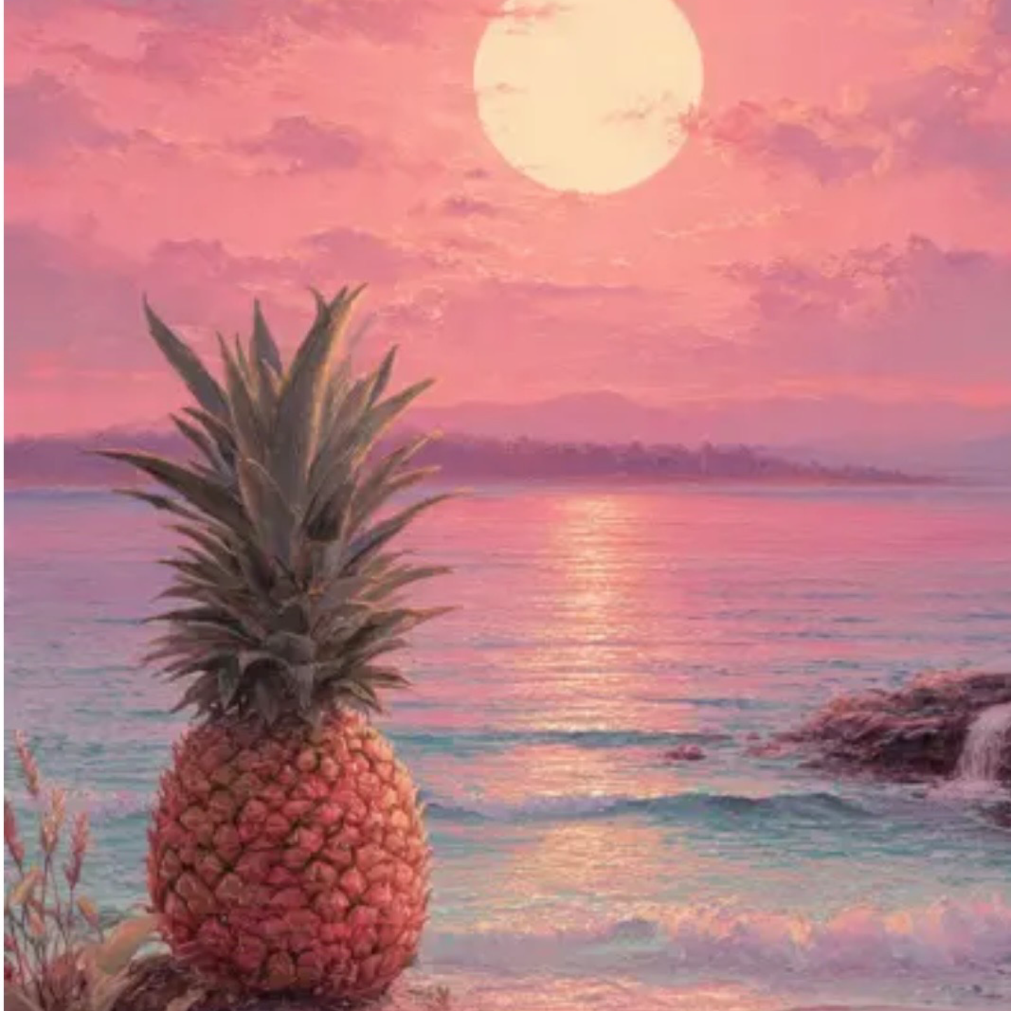 Pink Pineapple Sunrise  scented aroma beads.