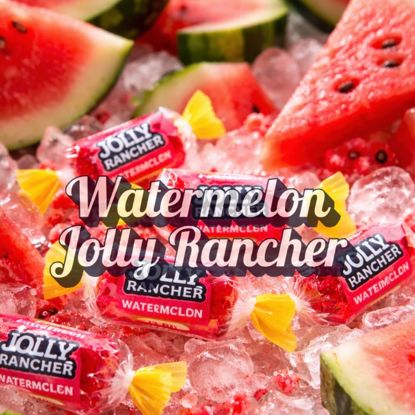 Watermelon Jolly Rancher scented aroma beads.