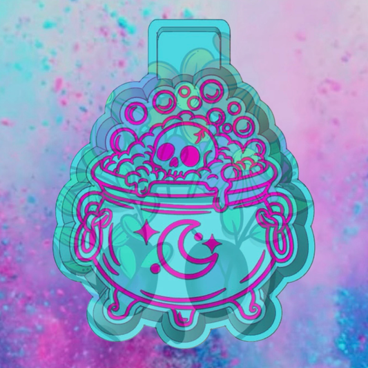 Skull bubble freshie mold