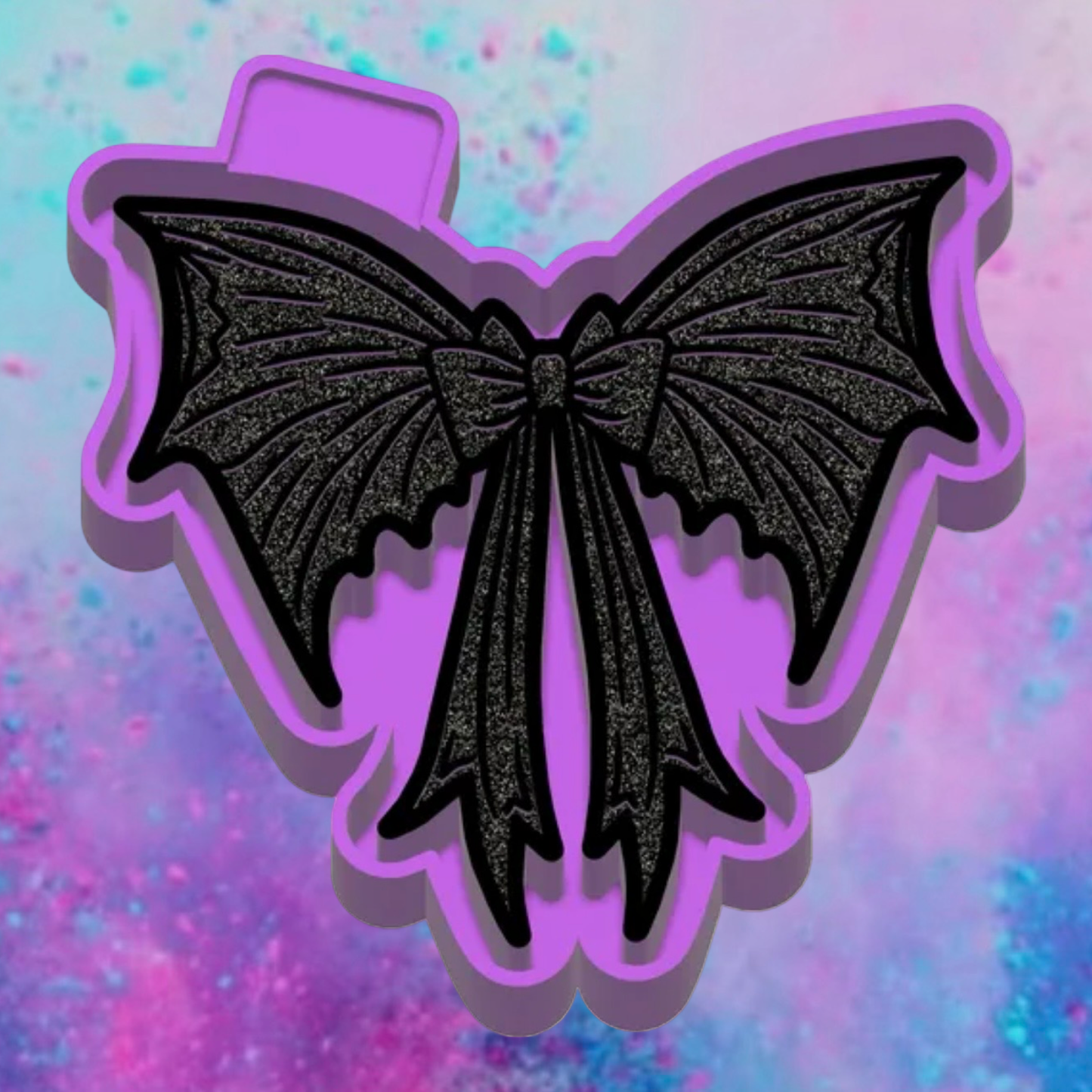 Halloween bat bow freshie mold