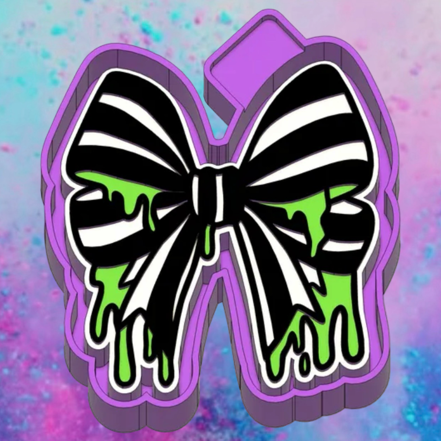 Halloween  spooky bow freshie mold