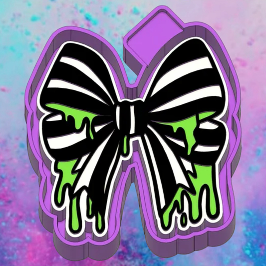 Halloween  spooky bow freshie mold