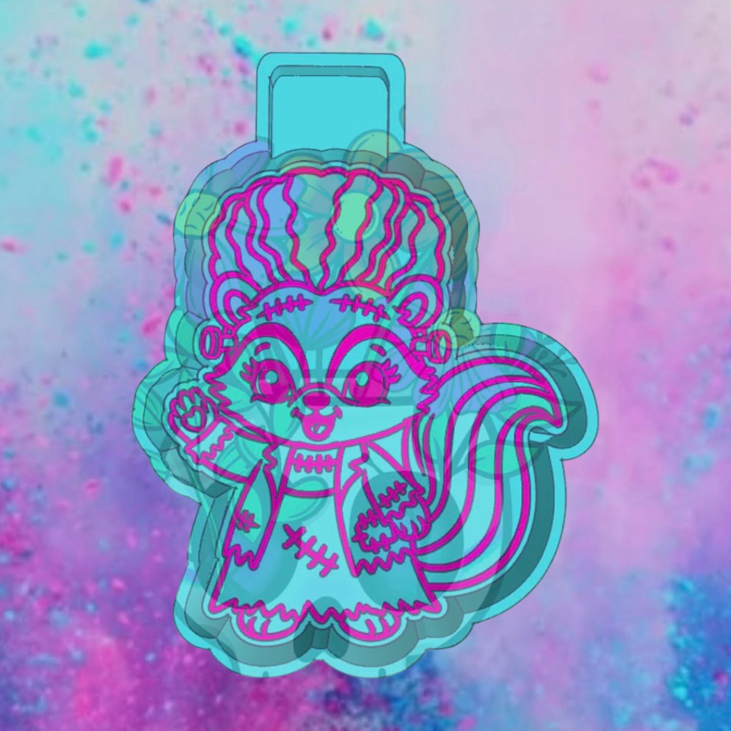 Mrs. Franken-skunk  freshie mold